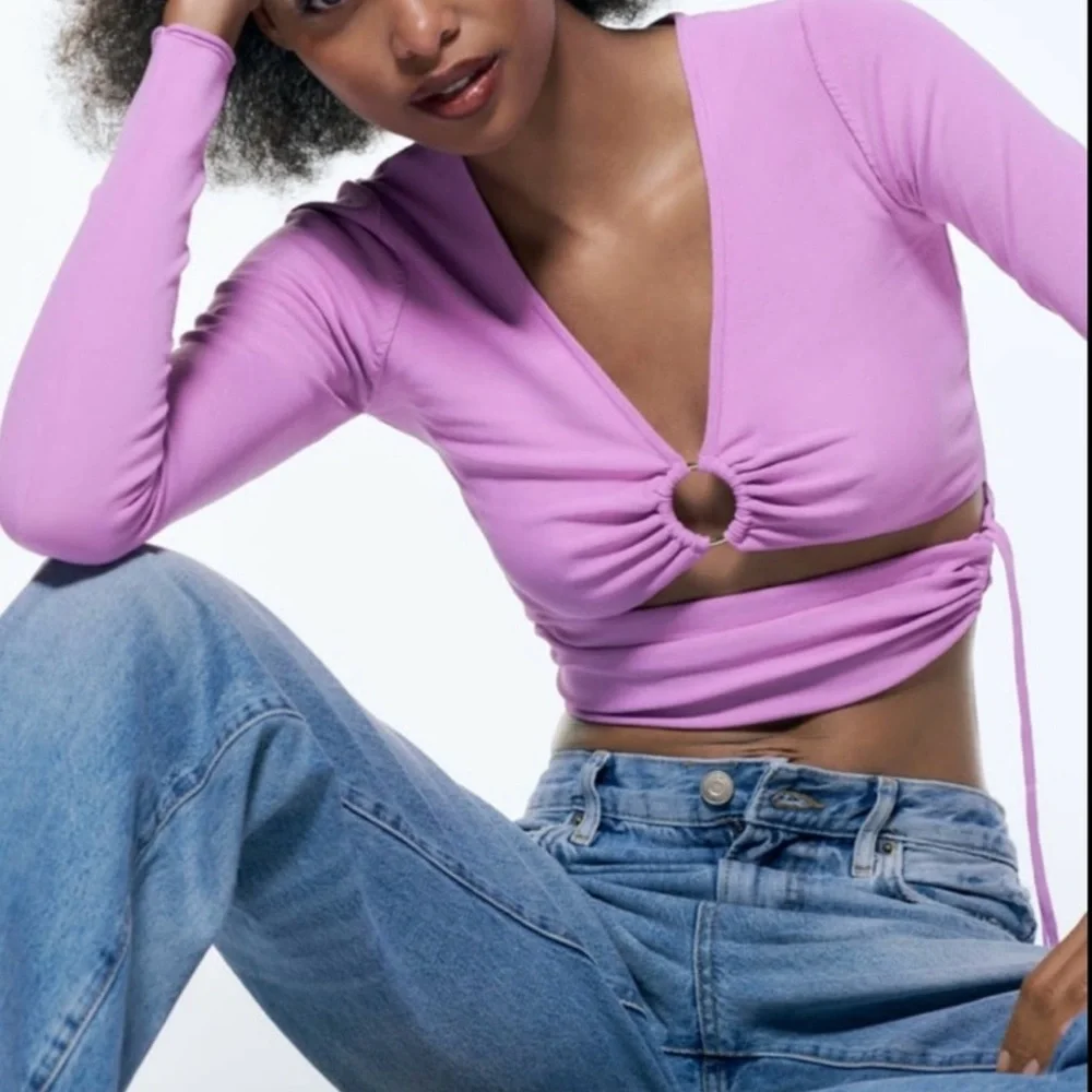 Zara Cut Out Knit Top